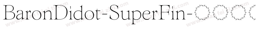 BaronDidot-SuperFin字体转换