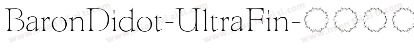 BaronDidot-UltraFin字体转换