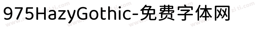975HazyGothic字体转换