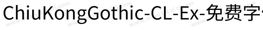 ChiuKongGothic-CL-Ex字体转换