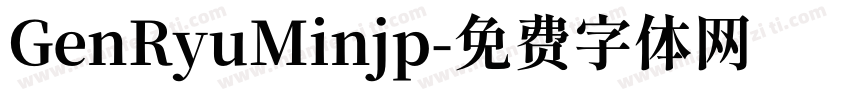 GenRyuMinjp字体转换