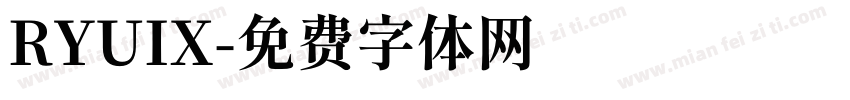 RYUIX字体转换