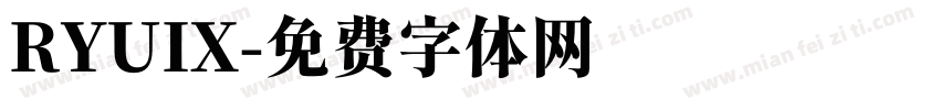 RYUIX字体转换