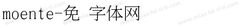 moente字体转换