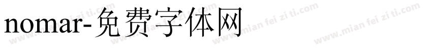 nomar字体转换