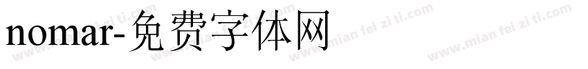nomar字体转换