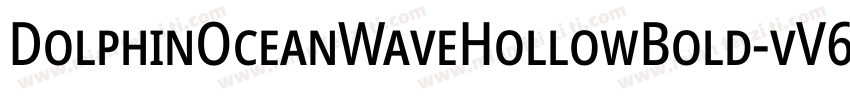 DolphinOceanWaveHollowBold-vV6A字体转换