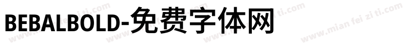 bebalbold字体转换