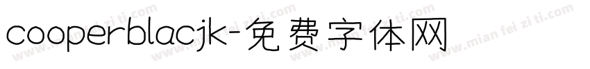 cooperblacjk字体转换
