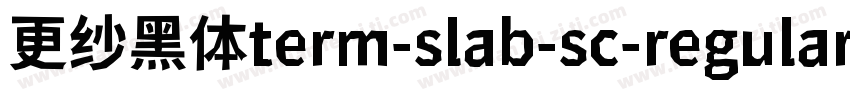 更纱黑体term-slab-sc-regular手机版字体转换