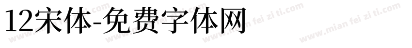 12宋体字体转换