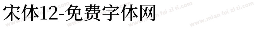 宋体12字体转换