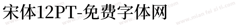 宋体12PT字体转换