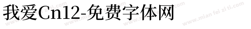 我爱Cn12字体转换