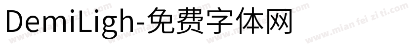 DemiLigh字体转换