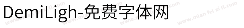 DemiLigh字体转换