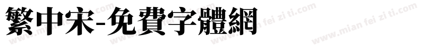 繁中宋字体转换