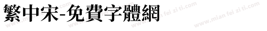 繁中宋字体转换