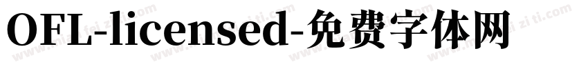 OFL-licensed字体转换
