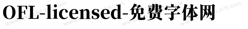 OFL-licensed字体转换