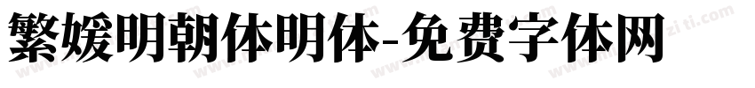 繁媛明朝体明体字体转换