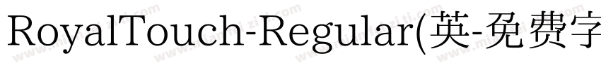 RoyalTouch-Regular(英字体转换