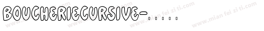 boucheriecursive字体转换