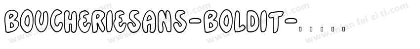 boucheriesans-boldit字体转换