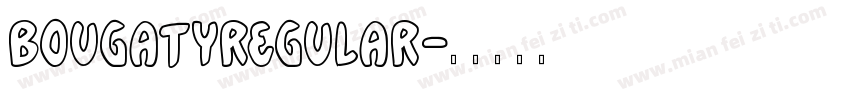 bougatyregular字体转换