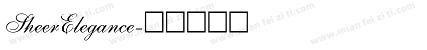 SheerElegance字体转换