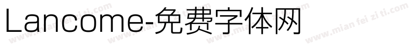 Lancome字体转换