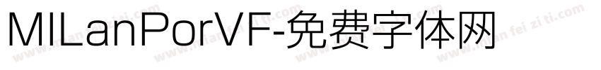 MILanPorVF字体转换