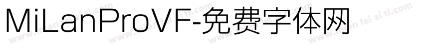 MiLanProVF字体转换