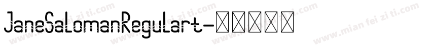 JaneSalomanRegulart字体转换