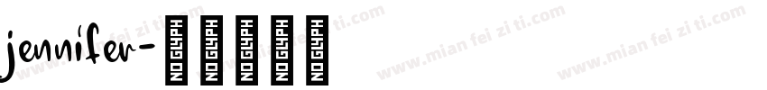 jennifer字体转换