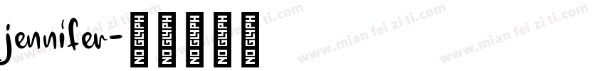 jennifer字体转换