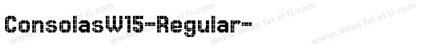 ConsolasW15-Regular字体转换