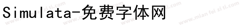 Simulata字体转换