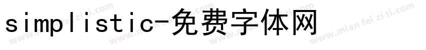 simplistic字体转换