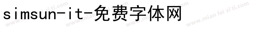 simsun-it字体转换