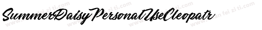 SummerDaisyPersonalUseCleopatra字体转换