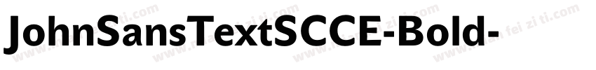 JohnSansTextSCCE-Bold字体转换