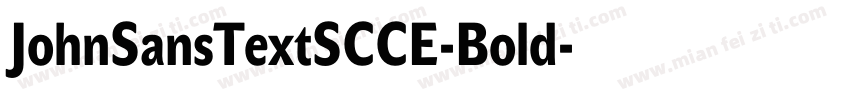 JohnSansTextSCCE-Bold字体转换