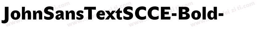 JohnSansTextSCCE-Bold字体转换