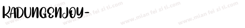 Kadungenjoy字体转换