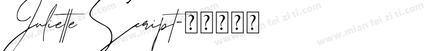 JulietteScript字体转换