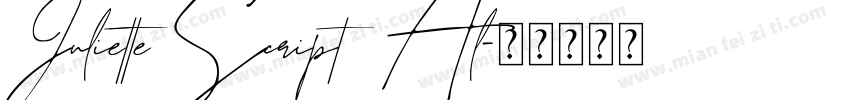 JulietteScriptAl字体转换
