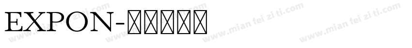 EXPON字体转换