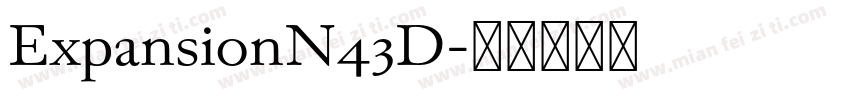 ExpansionN43D字体转换
