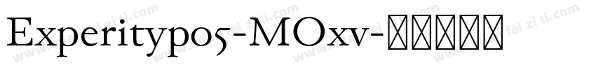 Experitypo5-MOxv字体转换